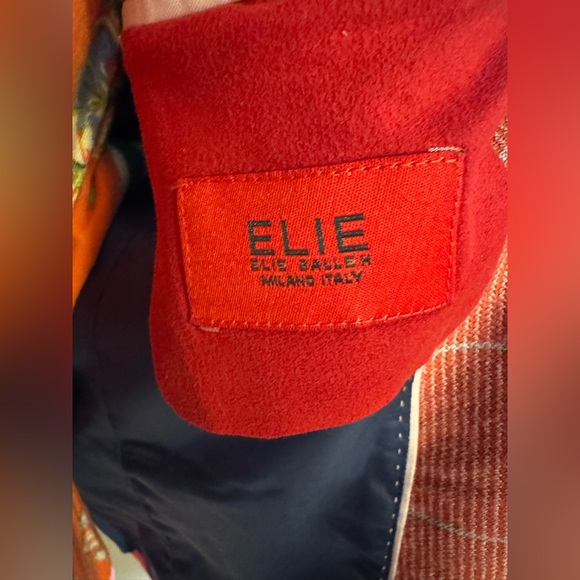 Elie Balleh Women's Pink Plaid Blazer - Picture 4 of 6